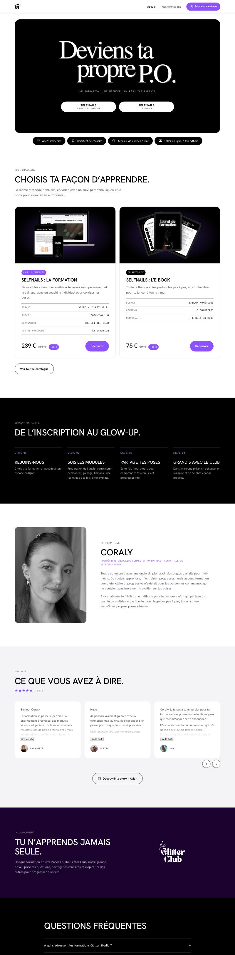 Website Glitter Studio